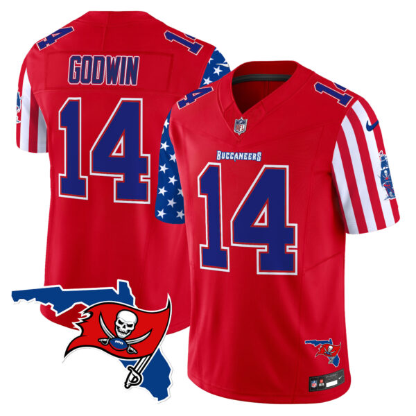 Men's Buccaneers 2025 Independence Day Vapor Premier Limited Jersey - All Stitched - Image 12