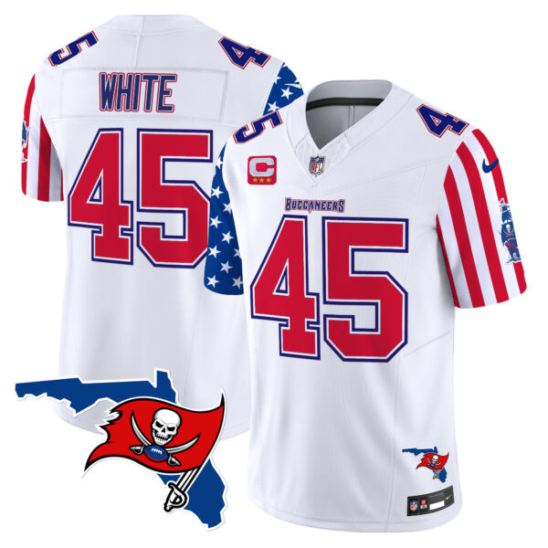 Men's Buccaneers 2025 Independence Day Vapor Premier Limited Jersey - All Stitched - Image 7