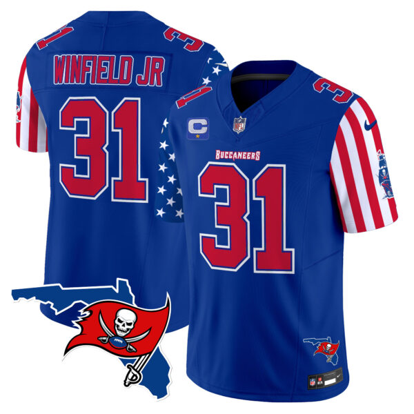 Men's Buccaneers 2025 Independence Day Vapor Premier Limited Jersey - All Stitched - Image 22