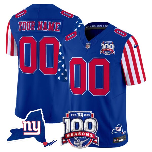 New York Giants American Style Vapor Limited Custom Jersey - All Stitched - Image 3