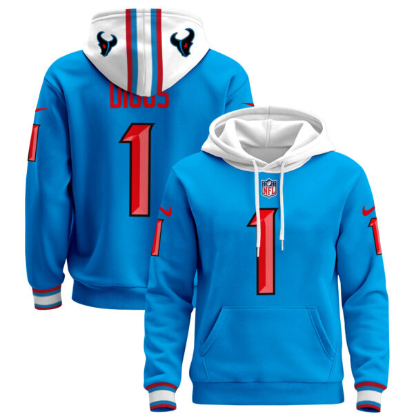 Men's Houston Texans 2024 Pullover Hoodie - All Stitched - Image 10
