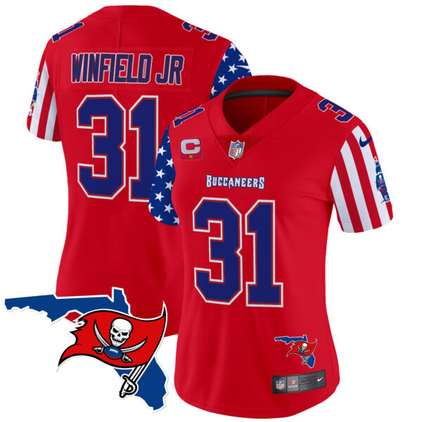 Women's Buccaneers 2025 Independence Day Vapor Premier Limited Jersey - All Stitched - Image 14
