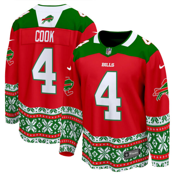 Men's Bills 2024 Christmas Premier Breakaway Jersey - All Printed - Image 2