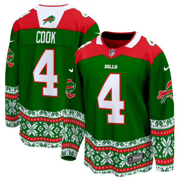 Men's Bills 2024 Christmas Premier Breakaway Jersey - All Printed - Image 9