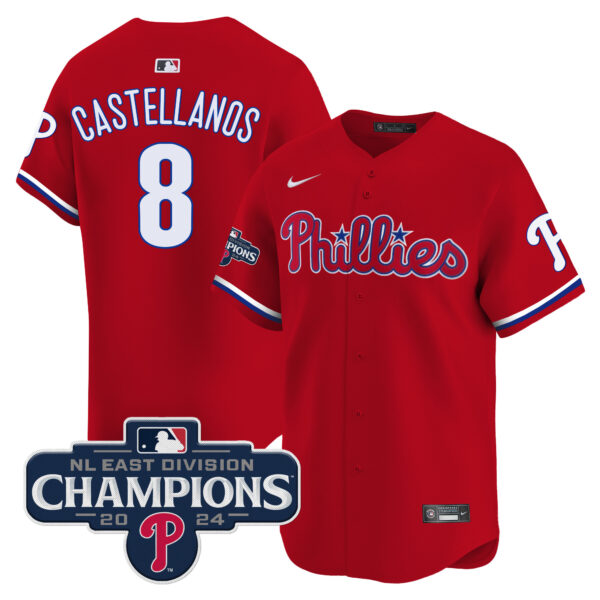 Men's Phillies 2024 NL East Division Champions Gold Vapor Premier Limited Jersey - All Stitched - Image 23