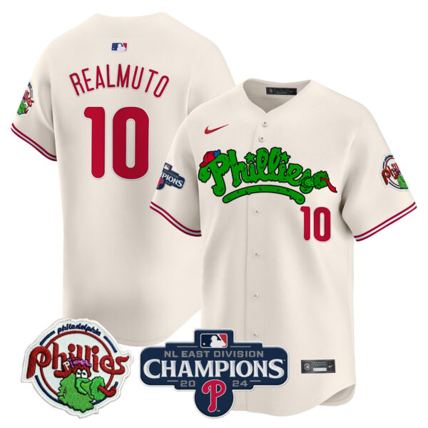 Men's Phillies Phanatic 2024 NL East Division Champions Vapor Premier Limited Jersey - All Stitched - Image 23