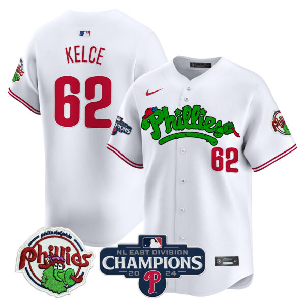 Men's Phillies Phanatic 2024 NL East Division Champions Vapor Premier Limited Jersey - All Stitched - Image 6