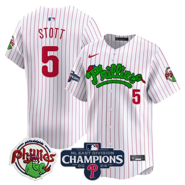 Men's Phillies Phanatic 2024 NL East Division Champions Vapor Premier Limited Jersey - All Stitched - Image 31