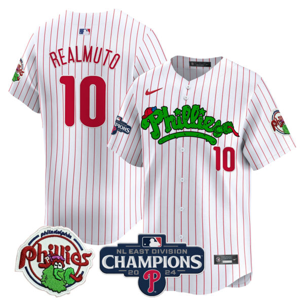Men's Phillies Phanatic 2024 NL East Division Champions Vapor Premier Limited Jersey - All Stitched - Image 32