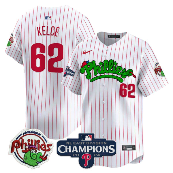 Men's Phillies Phanatic 2024 NL East Division Champions Vapor Premier Limited Jersey - All Stitched - Image 33