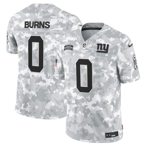 New York Giants 2024 Salute to Service Vapor Limited Jersey - Arctic Camo - All stitched - Image 4