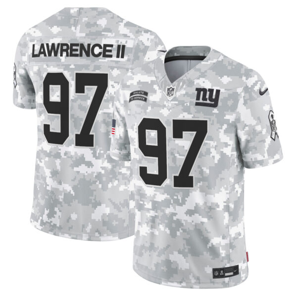 New York Giants 2024 Salute to Service Vapor Limited Jersey - Arctic Camo - All stitched - Image 7