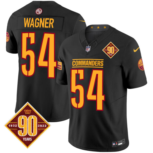 Men's Washington Commanders 90th Anniversary Patch Vapor Limited Jersey - All Stitched - Image 13