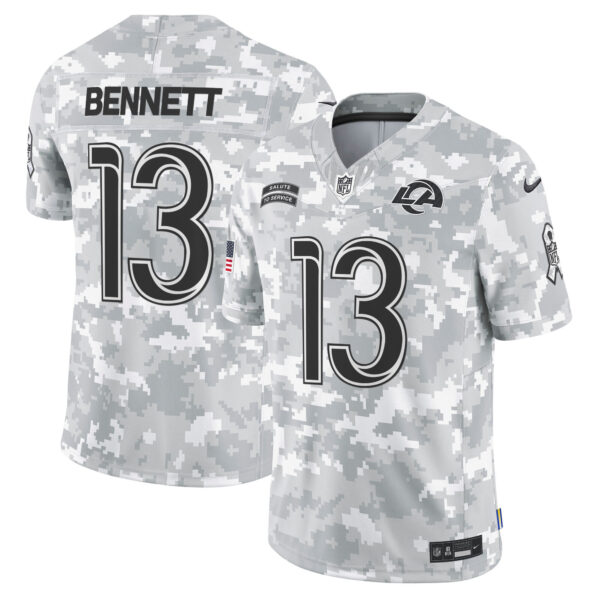 Rams 2024 Salute to Service Vapor Limited Jersey - Arctic Camo - All Stitched - Image 6