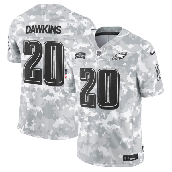 Men's Philadelphia Eagles 2024 Salute to Service Vapor Limited Jersey - All Stitched - Image 8