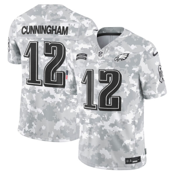 Men's Philadelphia Eagles 2024 Salute to Service Vapor Limited Jersey - All Stitched - Image 6