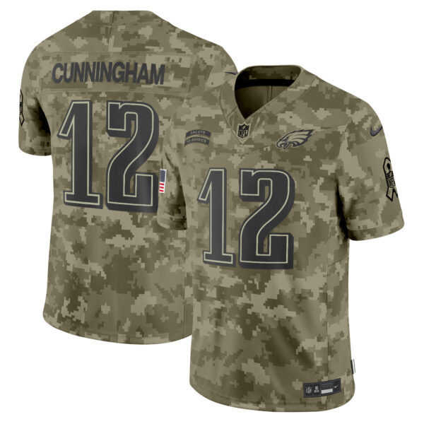 Men's Philadelphia Eagles 2024 Salute to Service Vapor Limited Jersey - All Stitched - Image 26