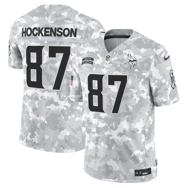 Men's Minnesota Vikings 2024 Salute to Service Vapor Limited Jersey - All Stitched - Image 8