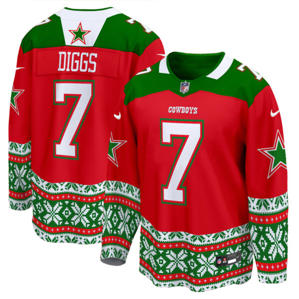 Men's Dallas Cowboys 2024 Christmas Premier Breakaway Jersey - All Printed - Image 4