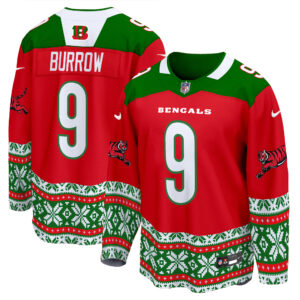 Men's Cincinnati Bengals 2024 Christmas Premier Breakaway Jersey - All Printed
