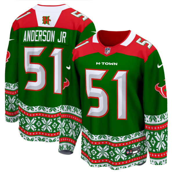 Men's Houston Texans 2024 Christmas Premier Breakaway Jersey - All Printed - Image 15