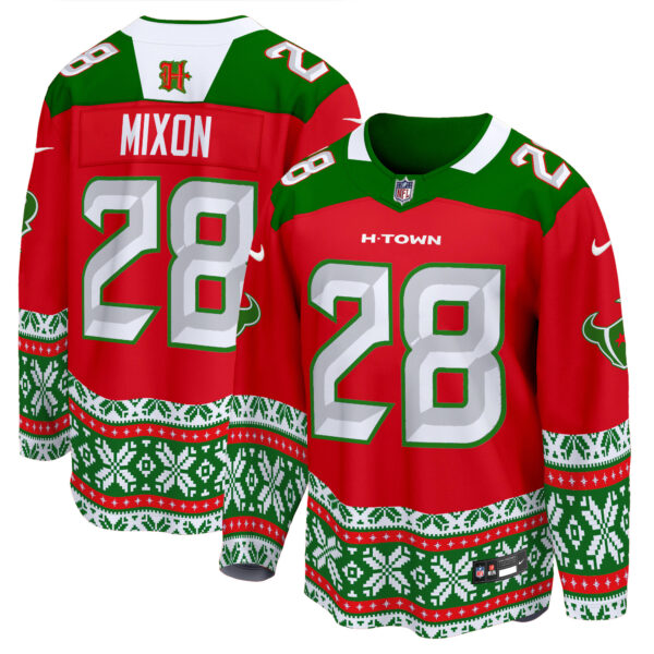 Men's Houston Texans 2024 Christmas Premier Breakaway Jersey - All Printed - Image 3