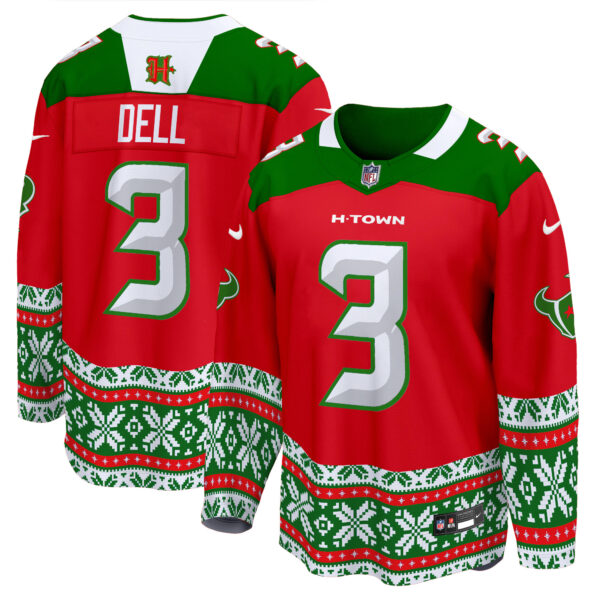 Men's Houston Texans 2024 Christmas Premier Breakaway Jersey - All Printed - Image 4