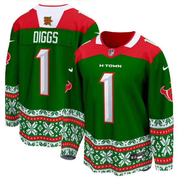 Men's Houston Texans 2024 Christmas Premier Breakaway Jersey - All Printed - Image 10