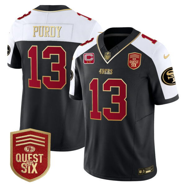 Men's 49ers Quest For Six Patch Vapor Limited Jersey - All Stitched - Image 3