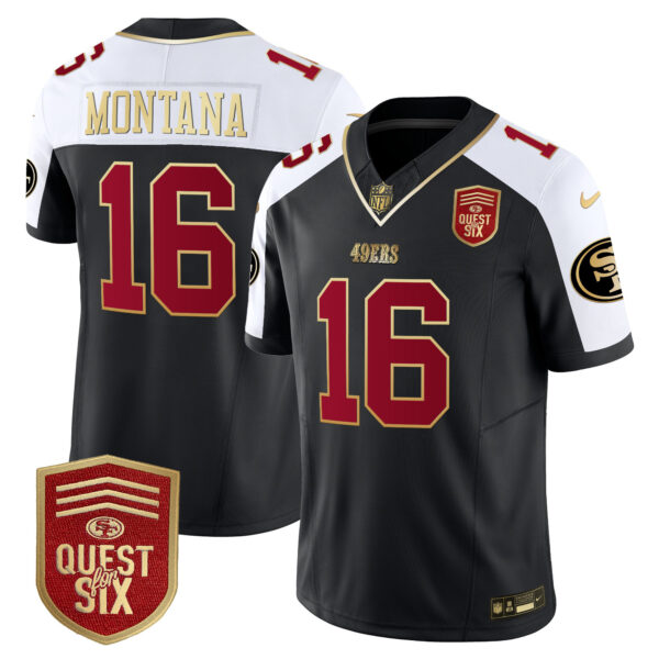 Men's 49ers Quest For Six Patch Vapor Limited Jersey - All Stitched - Image 8