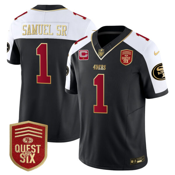 Men's 49ers Quest For Six Patch Vapor Limited Jersey - All Stitched - Image 2