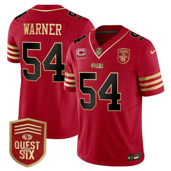 Men's 49ers Quest For Six Patch Vapor Limited Jersey - All Stitched - Image 15