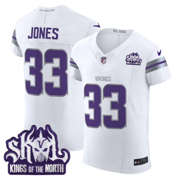 Men's Minnesota Vikings 2024 Winter Warrior Skol Patch Vapor Elite Jersey - All Stitched - Image 14