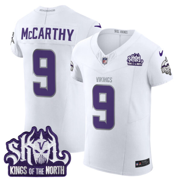 Men's Minnesota Vikings 2024 Winter Warrior Skol Patch Vapor Elite Jersey - All Stitched - Image 3