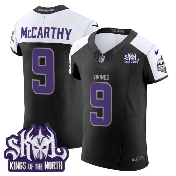 Men's Minnesota Vikings 2024 Winter Warrior Skol Patch Vapor Elite Jersey - All Stitched - Image 21