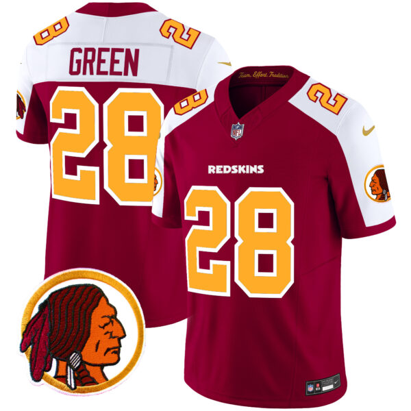 Men's Washington Redskins Throwback Vapor Limited Jersey V2 - All Stitched - Image 7