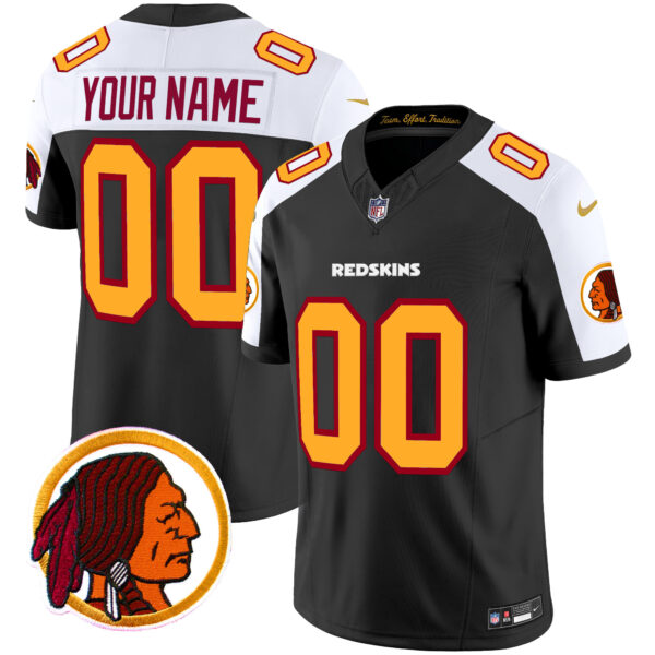 Washington Redskins Throwback Vapor Limited Custom Jersey V2 - All Stitched - Image 3