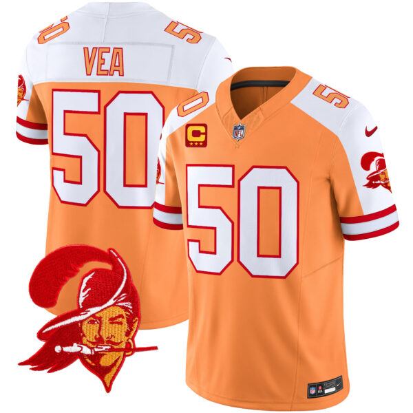 Men's Tampa Bay Buccaneers Throwback Vapor Limited Jersey V2 - All Stitched - Image 5