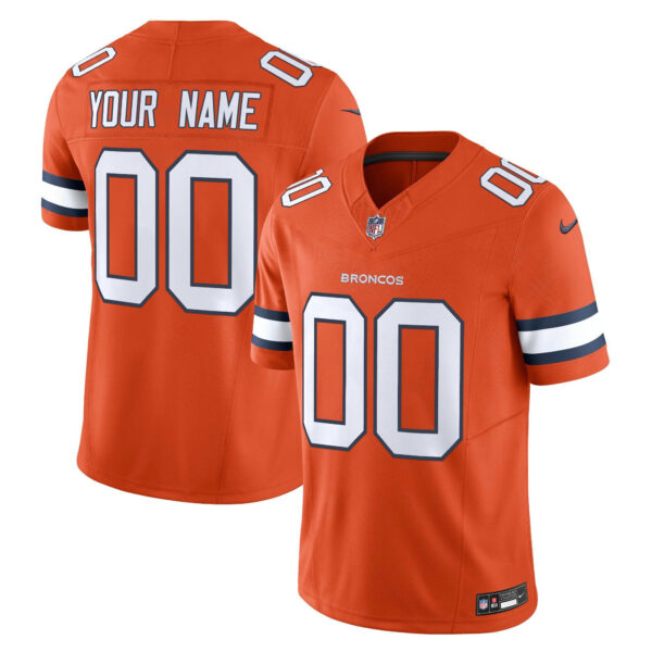 Denver Broncos Throwback Vapor Limited Custom Jersey - All Stitched