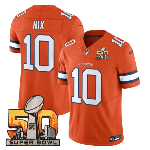 Men's Denver Broncos Super Bowl 50 Patch Vapor Limited Jersey - All Stitched - Image 15