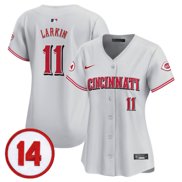 Women's Cincinnati Reds Pete Rose Patch Vapor Premier Limited Jersey - All Stitched - Image 22