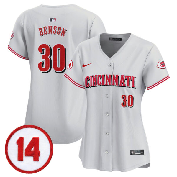 Women's Cincinnati Reds Pete Rose Patch Vapor Premier Limited Jersey - All Stitched - Image 23