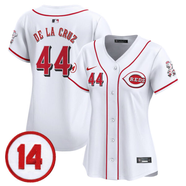 Women's Cincinnati Reds Pete Rose Patch Vapor Premier Limited Jersey - All Stitched - Image 2