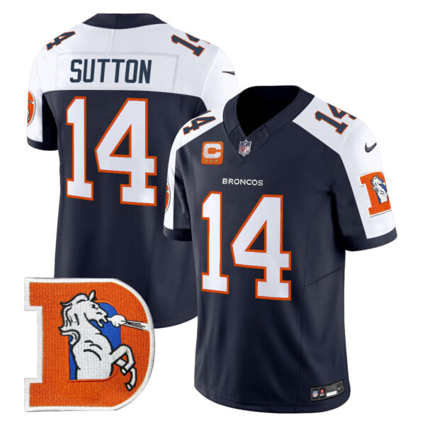Men's Denver Broncos Throwback Vapor Limited Jersey V2 - All Stitched - Image 11