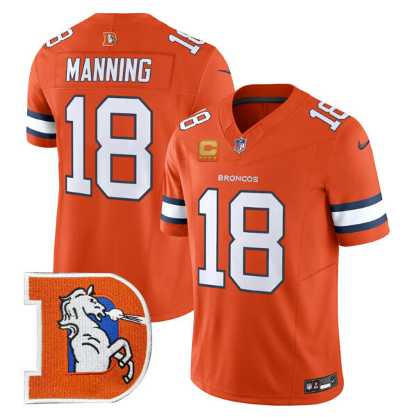 Men's Denver Broncos Throwback Vapor Limited Jersey V2 - All Stitched - Image 19