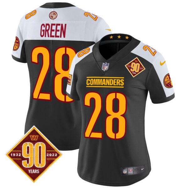 Women's Washington Commanders 90th Anniversary Patch Vapor Limited Jersey - All Stitched - Image 15