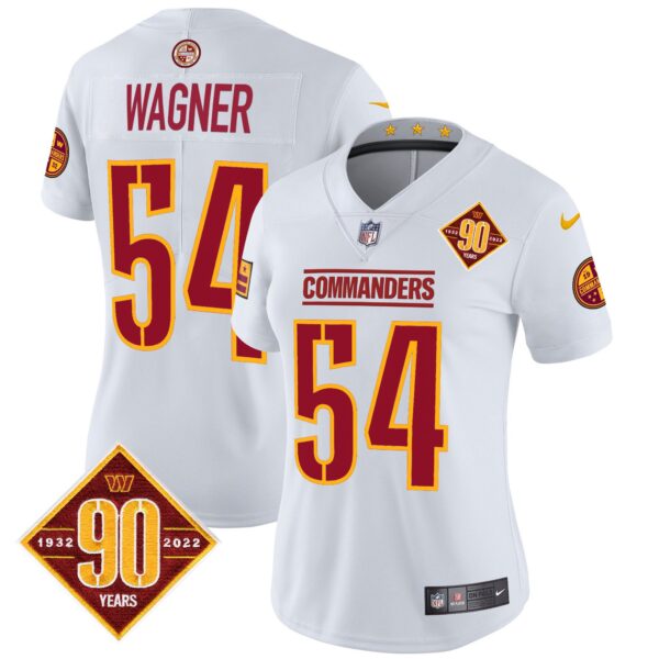 Women's Washington Commanders 90th Anniversary Patch Vapor Limited Jersey - All Stitched - Image 36