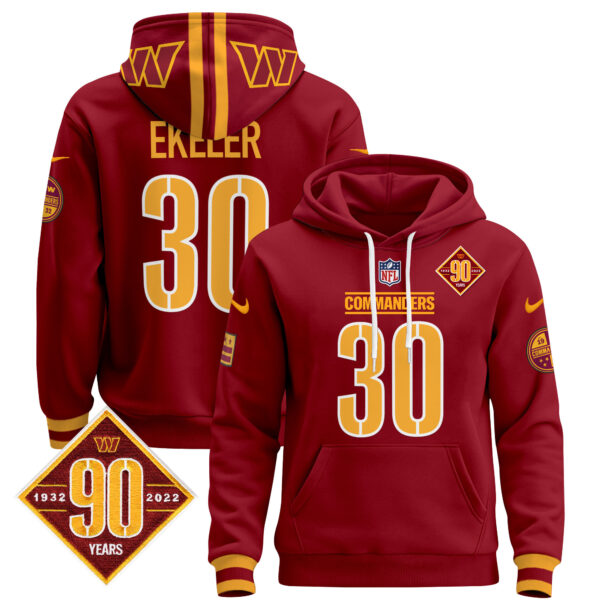 Men's Washington Commanders 2024 Pullover Hoodie - All Stitched - Image 3