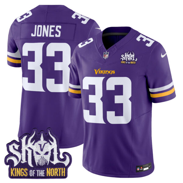 Men's Minnesota Vikings Kings Of The North Patch Vapor Limited Jersey - All Stitched - Image 20