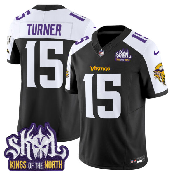 Men's Minnesota Vikings Kings Of The North Patch Vapor Limited Jersey - All Stitched - Image 11